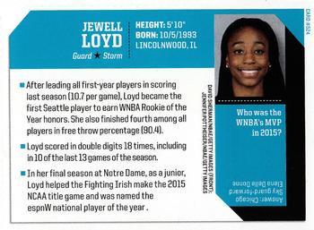 2016 Sports Illustrated for Kids #524 Jewell Loyd Back