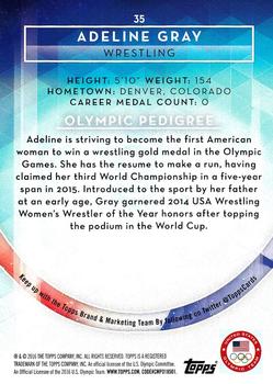 2016 Topps U.S. Olympic & Paralympic Team Hopefuls #35 Adeline Gray Back