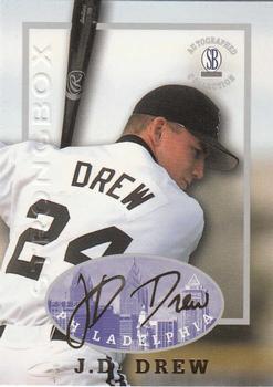 1997-98 Score Board Autographed Collection - Strongbox #3 J.D. Drew Front
