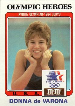 1983-84 Topps M&M's Olympic Heroes #11 Donna de Varona Front