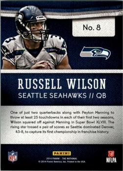 2014 Panini The National Convention #8 Russell Wilson Back