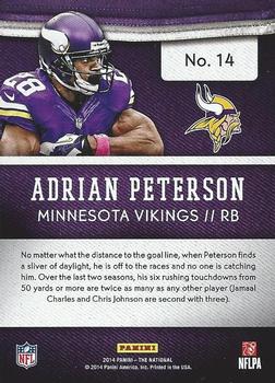 2014 Panini The National Convention #14 Adrian Peterson Back