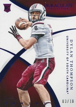 2015 Panini Immaculate Collection Collegiate - Blue #135 Dylan Thompson Front