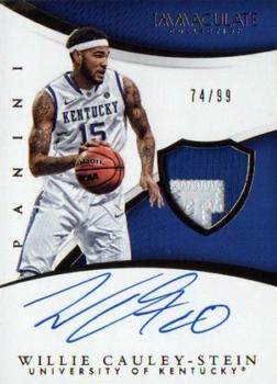 2015 Panini Immaculate Collection Collegiate - Basketball Patch Autographs #345 Willie Cauley-Stein Front