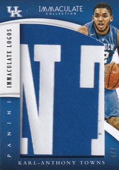 2015 Panini Immaculate Collection Collegiate - Immaculate Logos #41 Karl-Anthony Towns Front