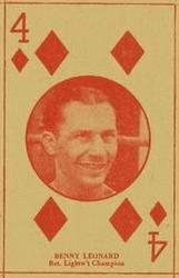 1927 Playing Cards (W560) #NNO Benny Leonard Front