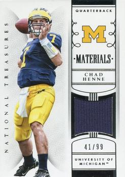 2015 Panini National Treasures Collegiate - Materials #52 Chad Henne Front
