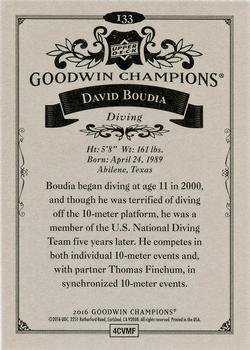 2016 Upper Deck Goodwin Champions #133 David Boudia Back