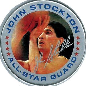 1993 Signature Caps Premier Players Series 1 #NNO John Stockton Front