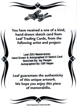 2013 Leaf Masterworks #NNO Cliff Hagan Back