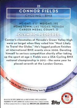 2016 Topps U.S. Olympic & Paralympic Team Hopefuls - Silver #22 Connor Fields Back