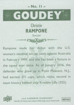 2016 Upper Deck Goodwin Champions - Goudey #11 Christie Rampone Back