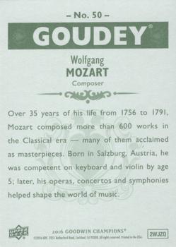 2016 Upper Deck Goodwin Champions - Goudey #50 Wolfgang Mozart Back