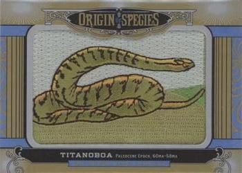 2016 Upper Deck Goodwin Champions - Origin of Species Manufactured Patches #OS241 Titanoboa Front