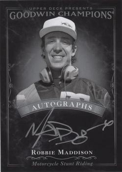 2016 Upper Deck Goodwin Champions - Black and White Autographs #BA-RM Robbie Maddison Front
