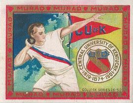 1909-12 Murad Cigarettes (T51) #NNO Central University of Kentucky Front