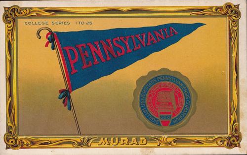1910 Murad Cigarettes Cabinets (T6) #20 Pennsylvania Front