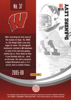 2015 Panini Wisconsin Badgers #37 DeAndre Levy Back