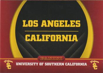 2015 Panini USC Trojans #2 Los Angeles, California Front