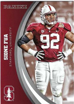 2015 Panini Stanford Cardinal #38 Sione Fua Front