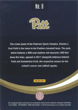 2016 Panini Pittsburgh Panthers #8 Charles L. Cost Field Back