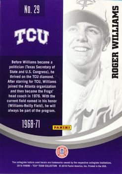 2016 Panini TCU Horned Frogs #29 Roger Williams Back