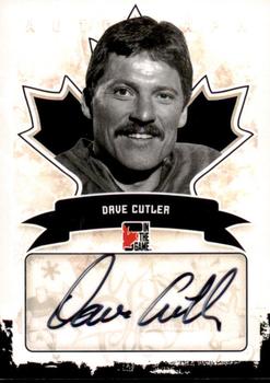 2011 In The Game Canadiana - Autographs Black #A-DCU2 Dave Cutler Front