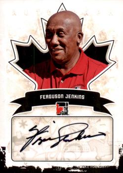 2011 In The Game Canadiana - Autographs Black #A-FJ1 Ferguson Jenkins Front