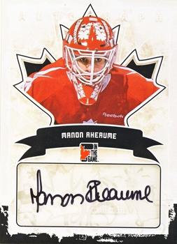 2011 In The Game Canadiana - Autographs Black #A-MR2 Manon Rheaume Front