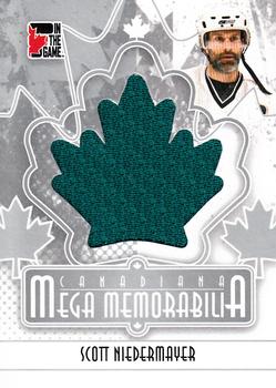 2011 In The Game Canadiana - Mega Memorabilia Silver #MM-11 Scott Niedermayer Front