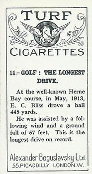 1925 Sports Records #11 Golf Back