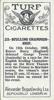 1925 Sports Records #25 Sculling Back