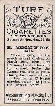 1925 Sports Records #28 Soccer Back
