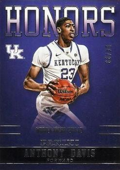 2016 Panini Kentucky Wildcats - Honors Silver #AD-UK Anthony Davis Front