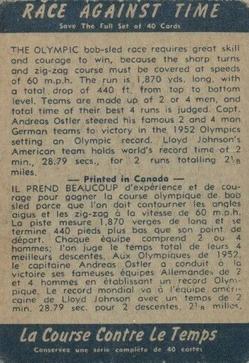 1954 Parkhurst Race Against Time (V339-12) #27 German Team wins at '52 Olympics Back