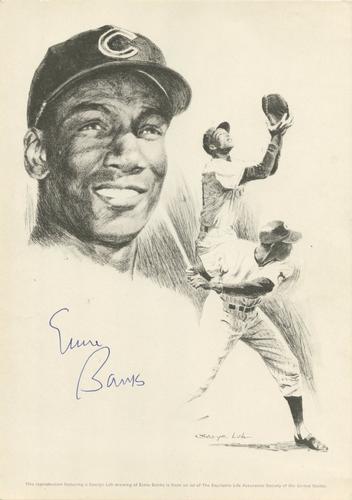 1967-73 Equitable Life Assurance Sports Hall of Fame #NNO Ernie Banks Front