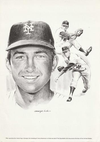 1967-73 Equitable Life Assurance Sports Hall of Fame #NNO Jerry Koosman Front
