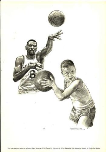 1967-73 Equitable Life Assurance Sports Hall of Fame #NNO Bill Russell Front