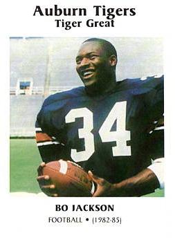 1987-88 Auburn Tigers Police #NNO Bo Jackson Front