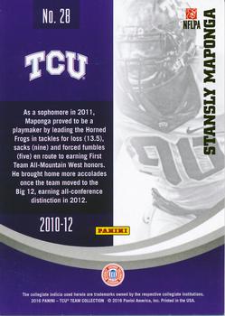 2016 Panini TCU Horned Frogs - Silver #28 Stansly Maponga Back