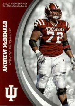 2016 Panini Indiana Hoosiers - Silver #30 Andrew McDonald Front