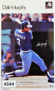 1986 Sports Illustrated Poster Stickers Test Issue #4544 Dale Murphy Front