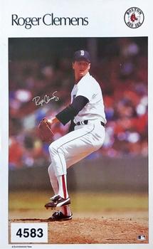 1986 Sports Illustrated Poster Stickers Test Issue #4583 Roger Clemens Front