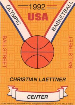 1992 Ballstreet #NNO Christian Laettner Back