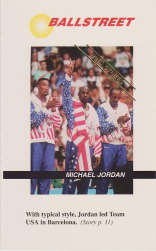 1992 Ballstreet - Jumbo 4x6 #NNO Michael Jordan Front