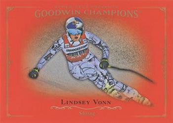 2016 Upper Deck Goodwin Champions - Royal Red #60 Lindsey Vonn Front