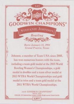 2016 Upper Deck Goodwin Champions - Royal Red #121 Stefanie Johnson Back