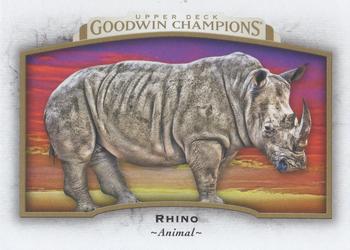 2017 Upper Deck Goodwin Champions #66 Rhino Front