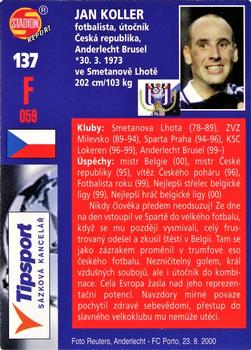 2001 Stadion World Stars #137 Jan Koller Back