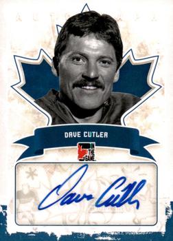 2011 In The Game Canadiana - Autographs Blue #A-DCU2 Dave Cutler Front